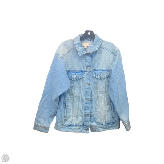 Jacket Denim By Universal Thread In Blue Denim, Size: S