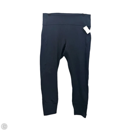 Athletic Leggings By Lululemon In Blue, Size: 12
