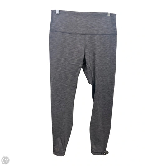 Athletic Leggings By Lululemon In Grey, Size: 10