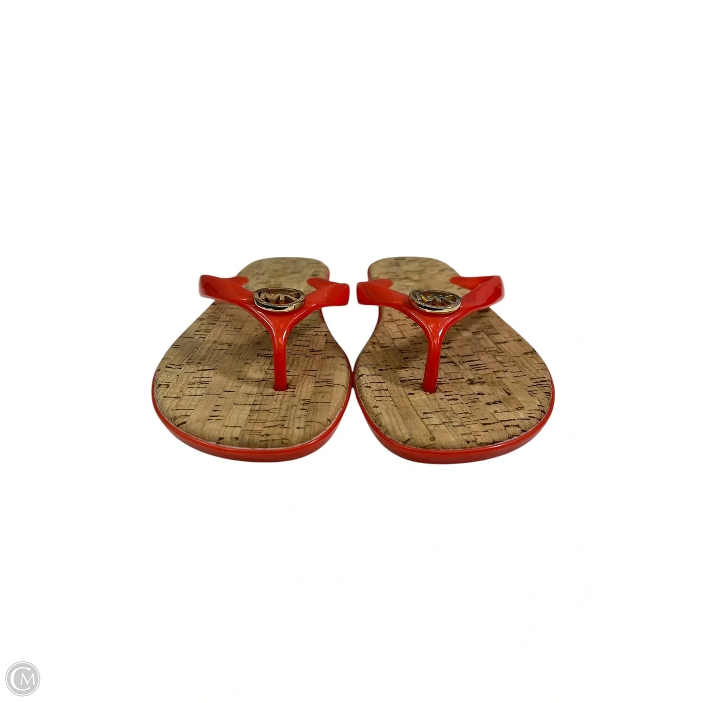 Sandals Flip Flops By Michael Kors In Orange, Size: 7.5