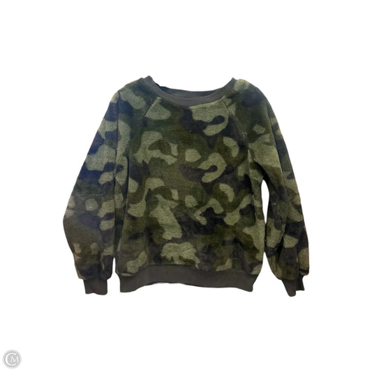 Top Long Sleeve By Workshop In Camouflage Print, Size: S