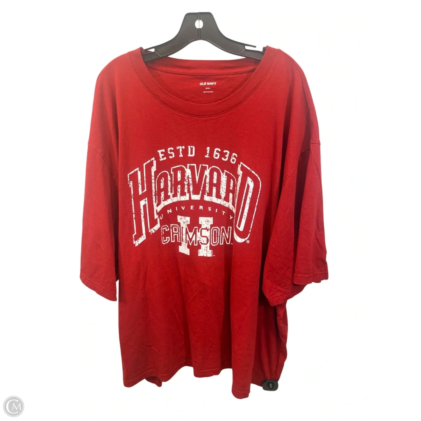 Top Short Sleeve Basic By Old Navy In Red & White, Size: 4x