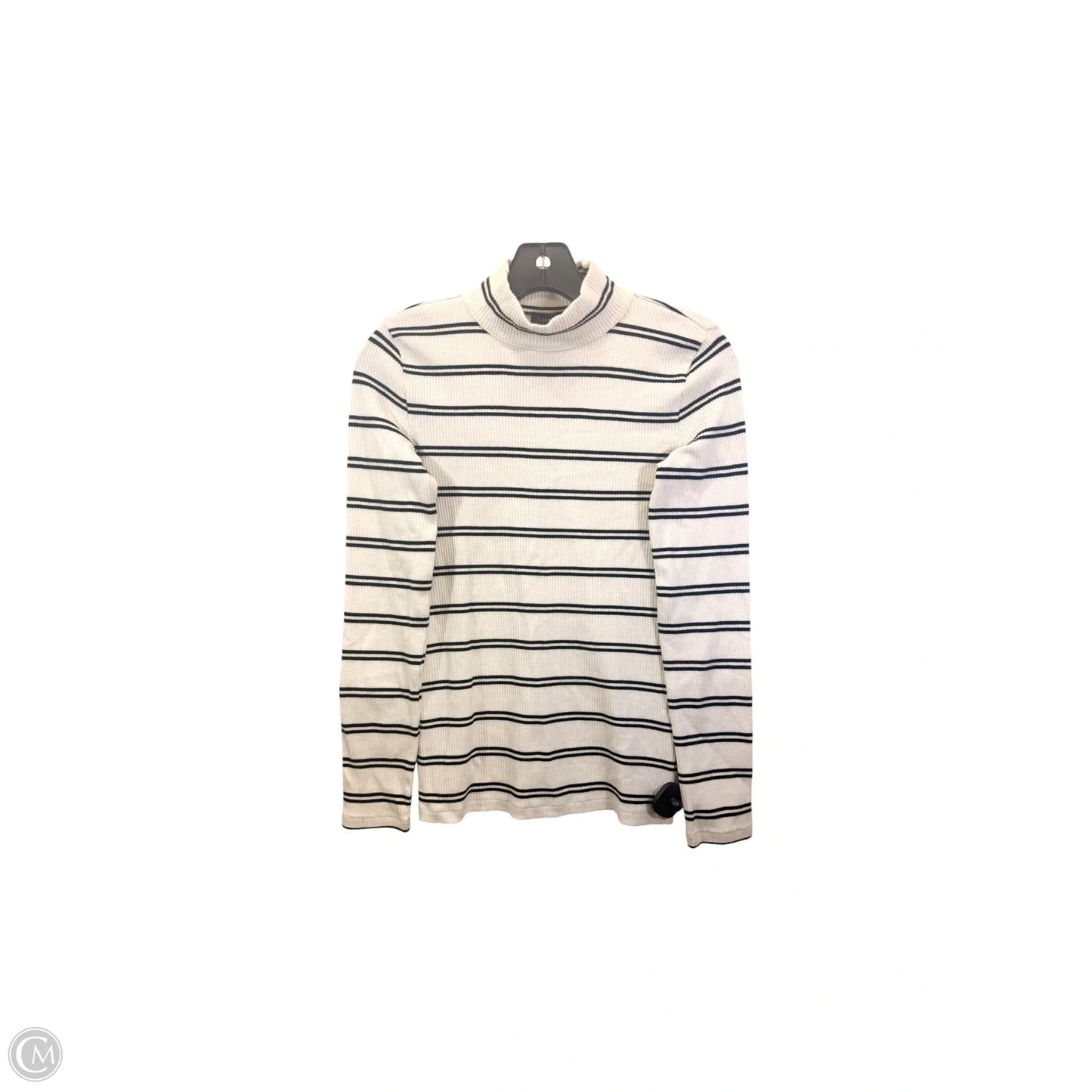 Top Long Sleeve Basic By Talbots In Black & White, Size: Xs