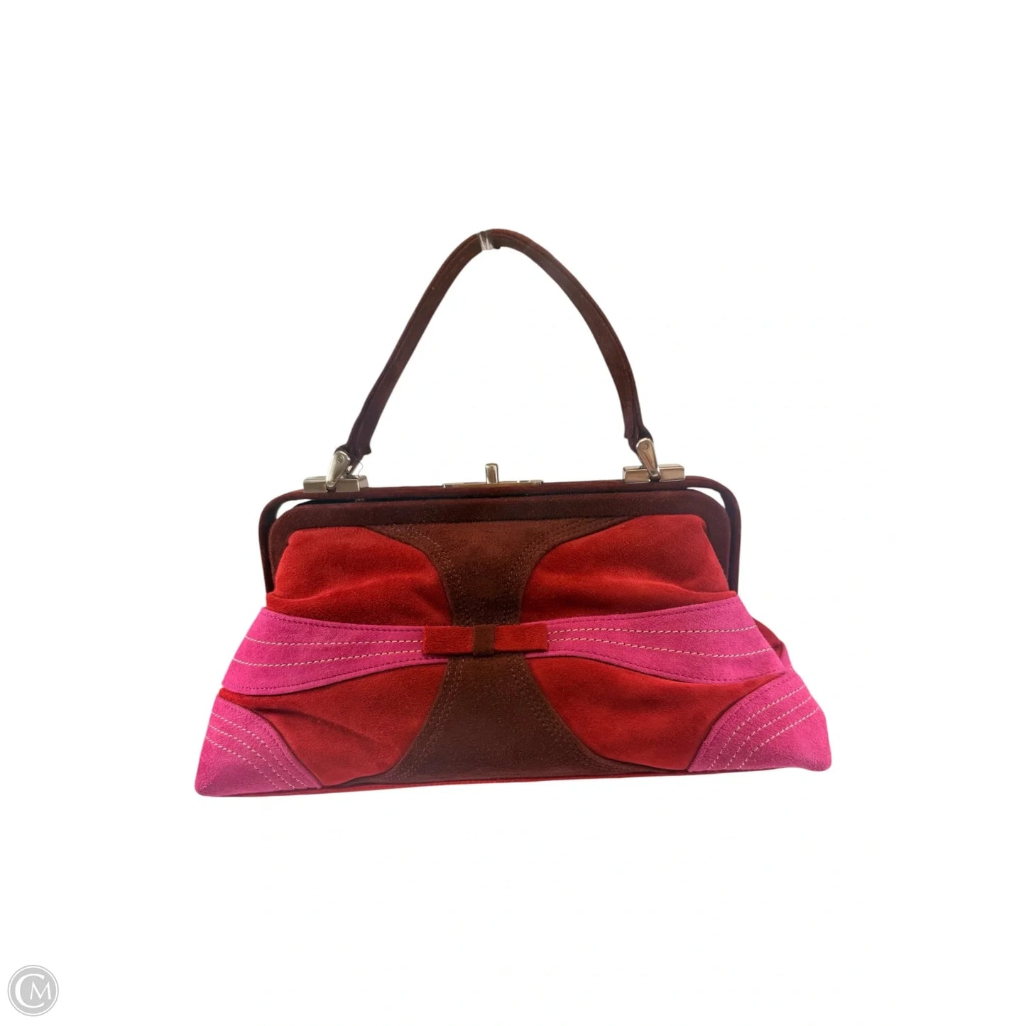 Handbag Leather By Via Spiga, Size: Medium