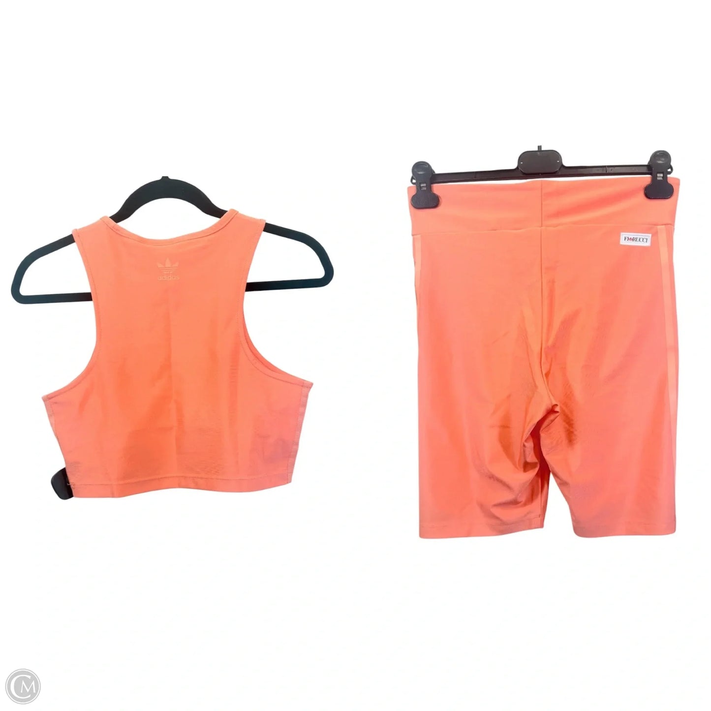 Athletic Shorts 2pc By Adidas In Orange, Size: M
