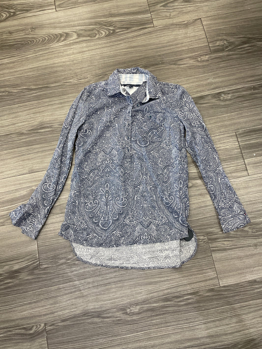 Top Long Sleeve By Tommy Hilfiger In Blue, Size: S