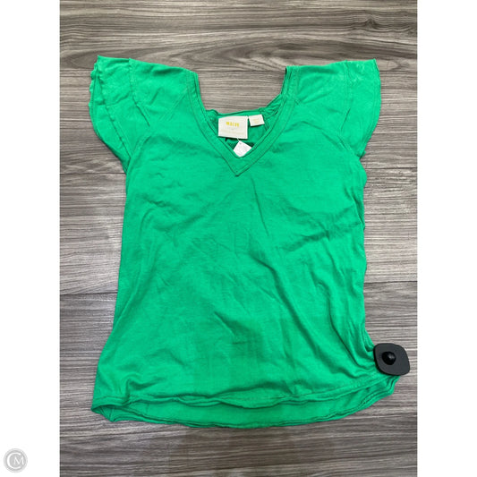 Top Short Sleeve By Maeve In Green, Size: S