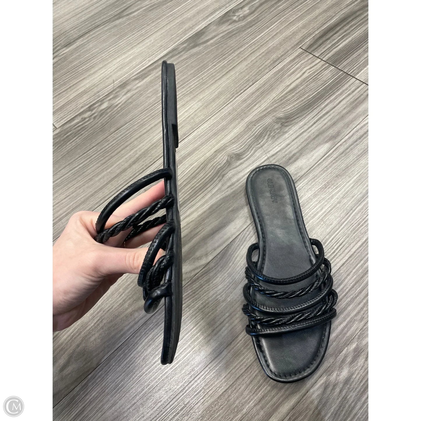 Sandals Flats By Old Navy In Black, Size: 10