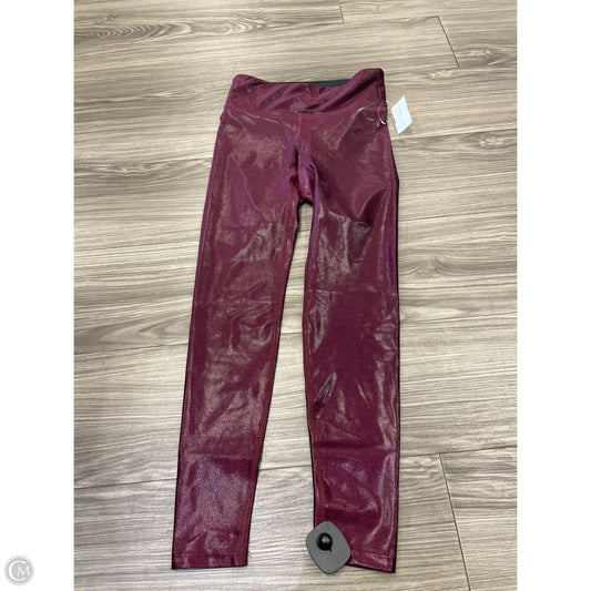 Athletic Leggings By Clothes Mentor In Maroon, Size: S