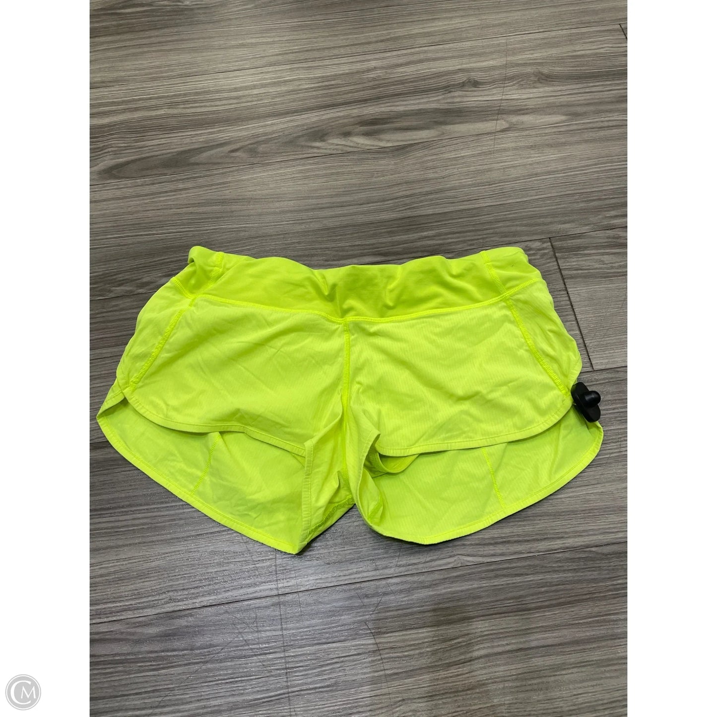 Athletic Shorts By Lululemon In Yellow, Size: 10