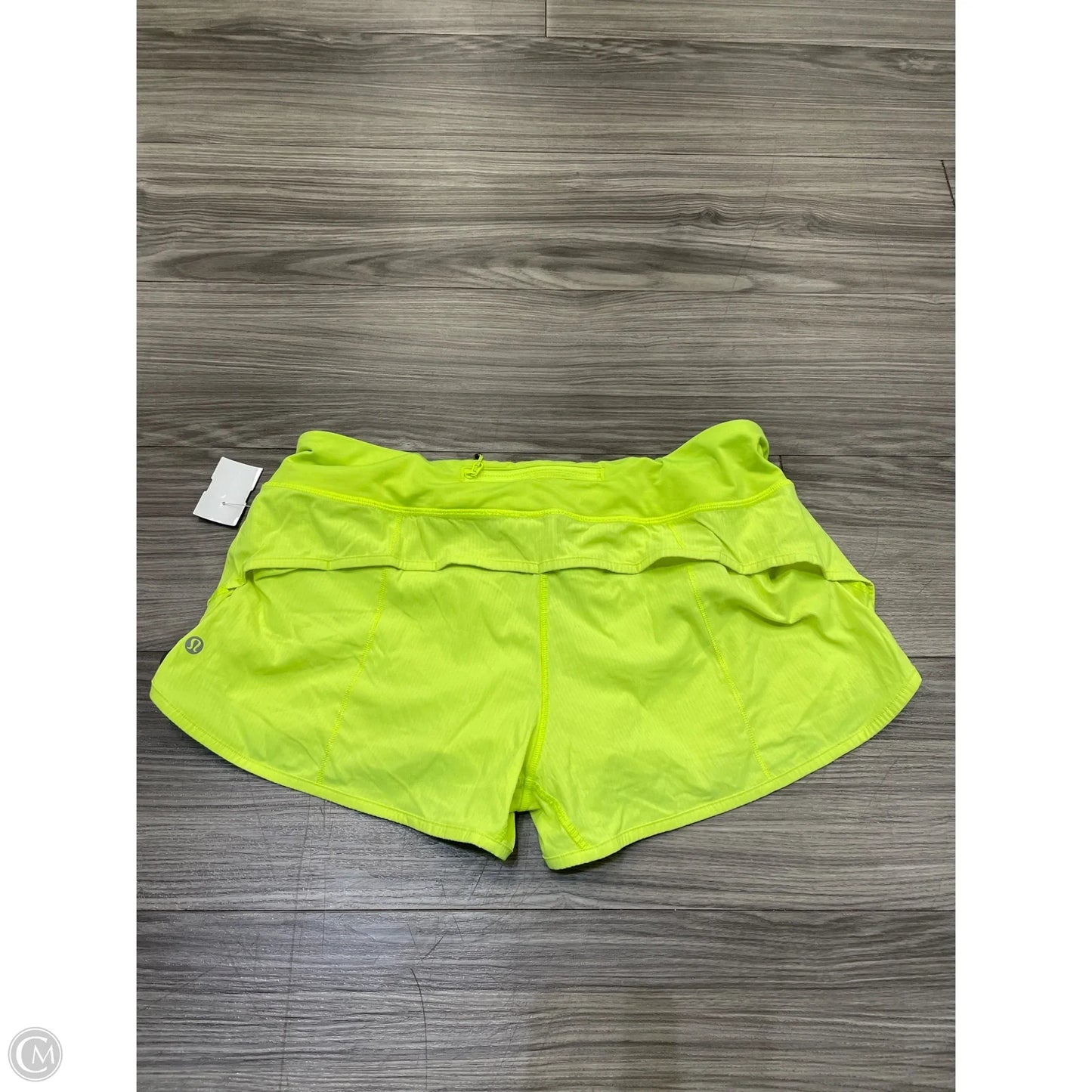 Athletic Shorts By Lululemon In Yellow, Size: 10