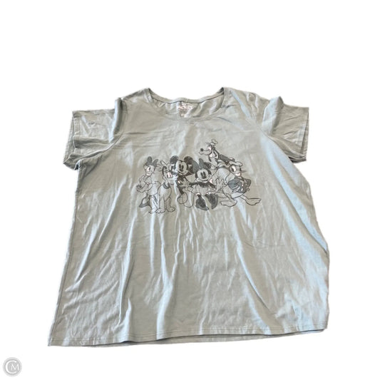 Top Short Sleeve By Disney Store In Green, Size: 1x