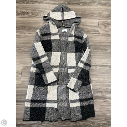 Cardigan By Natural Reflections In Plaid Pattern, Size: M