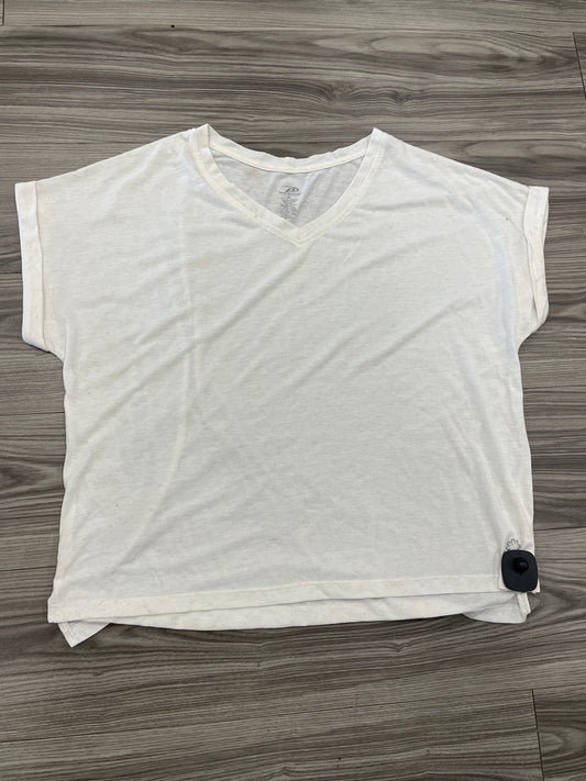 Cream Top Short Sleeve Pro Player, Size Xl