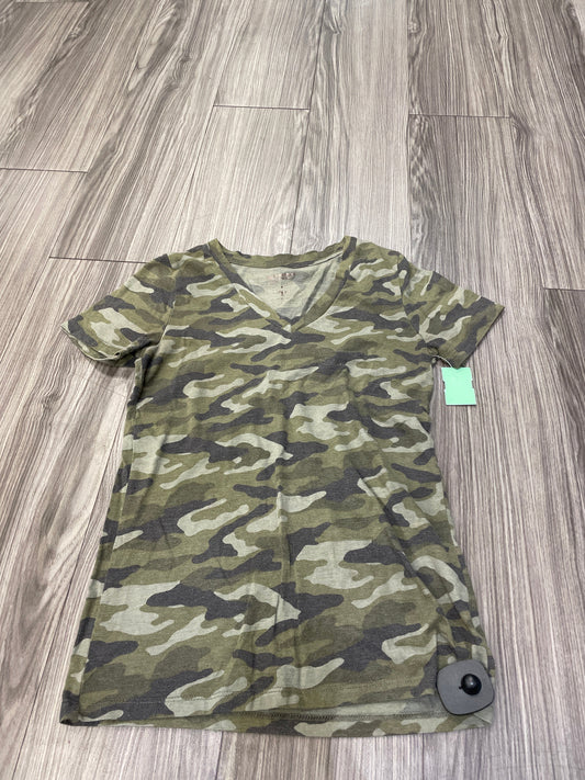 Camouflage Print Top Short Sleeve Arizona, Size M