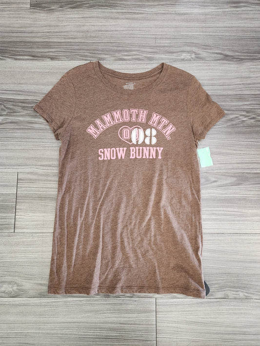 Top Short Sleeve By Old Navy In Brown, Size: L