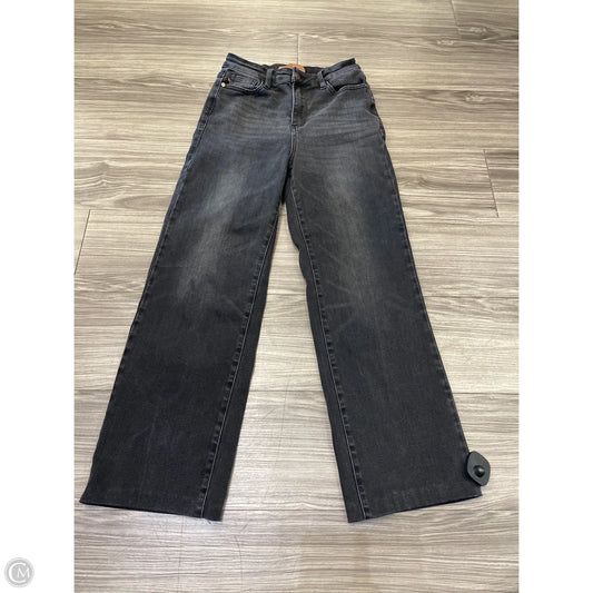 Jeans Straight By Judy Blue In Black, Size: 4