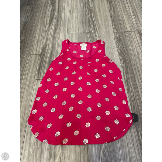 Tank Top By Loft In Floral Print, Size: S
