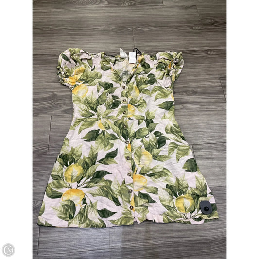 Dress Casual Short By H&m In Tropical Print, Size: L