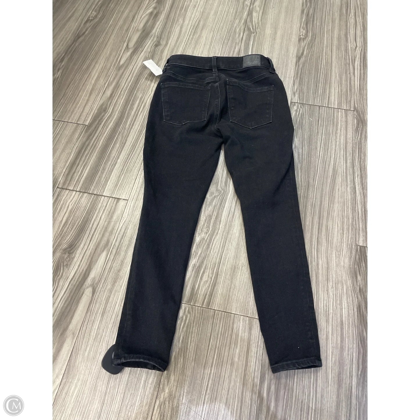 Jeans Skinny By American Eagle In Black, Size: 2