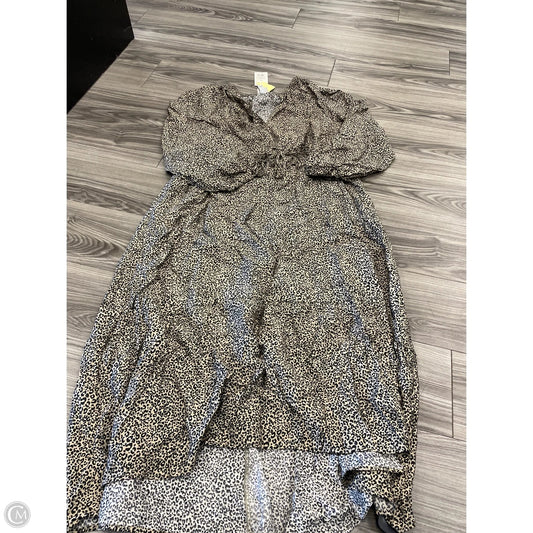 Dress Casual Midi By A New Day In Animal Print, Size: Xl