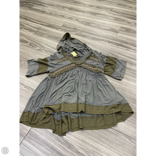 Blouse Short Sleeve By Pol In Green, Size: S