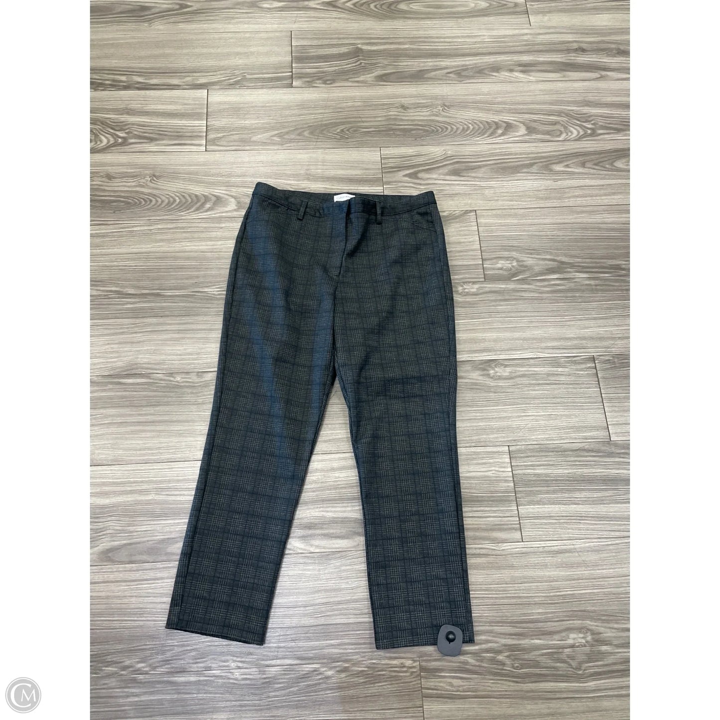 Pants Dress By Calvin Klein In Plaid Pattern, Size: 12