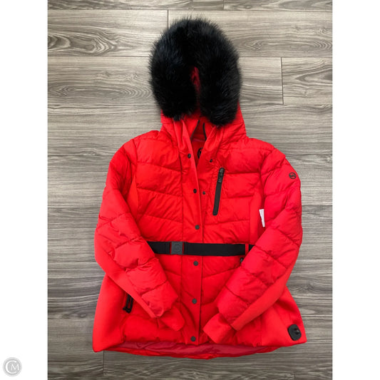 Coat Designer By Michael Kors In Black & Red, Size: 2x