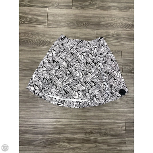 Skirt Midi By Loft In Black & White, Size: 4