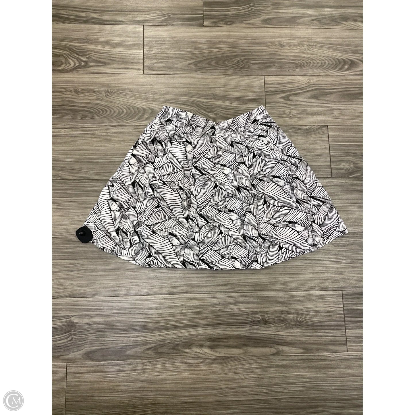 Skirt Midi By Loft In Black & White, Size: 4