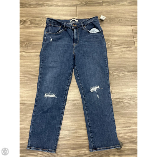 Jeans Straight By Levis In Navy, Size: 12