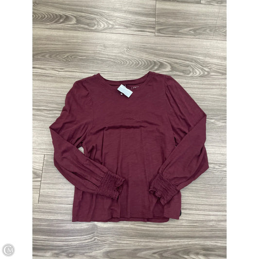 Top Long Sleeve By Loft In Purple, Size: Lp