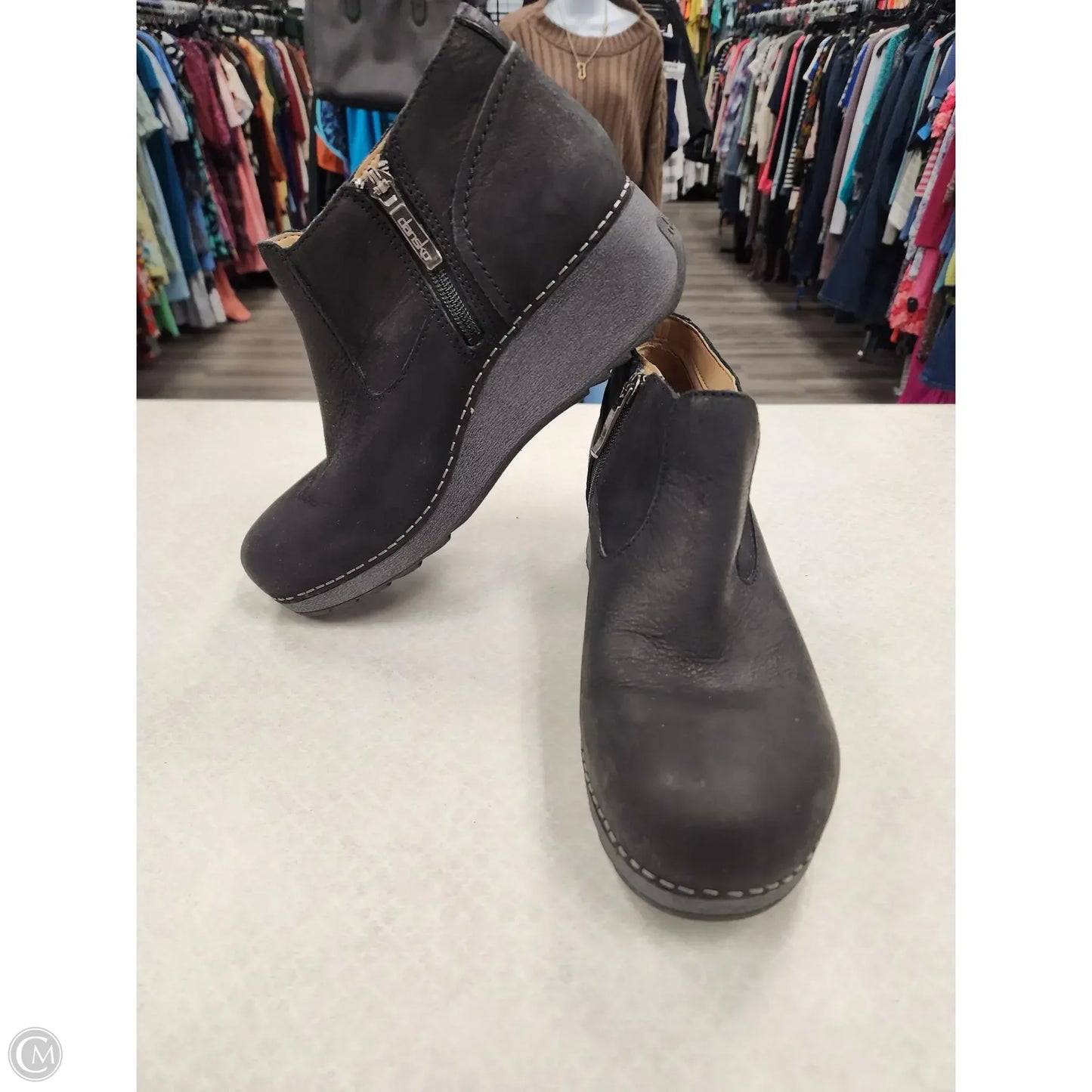 Boots Ankle Heels By Dansko In Black, Size: 9