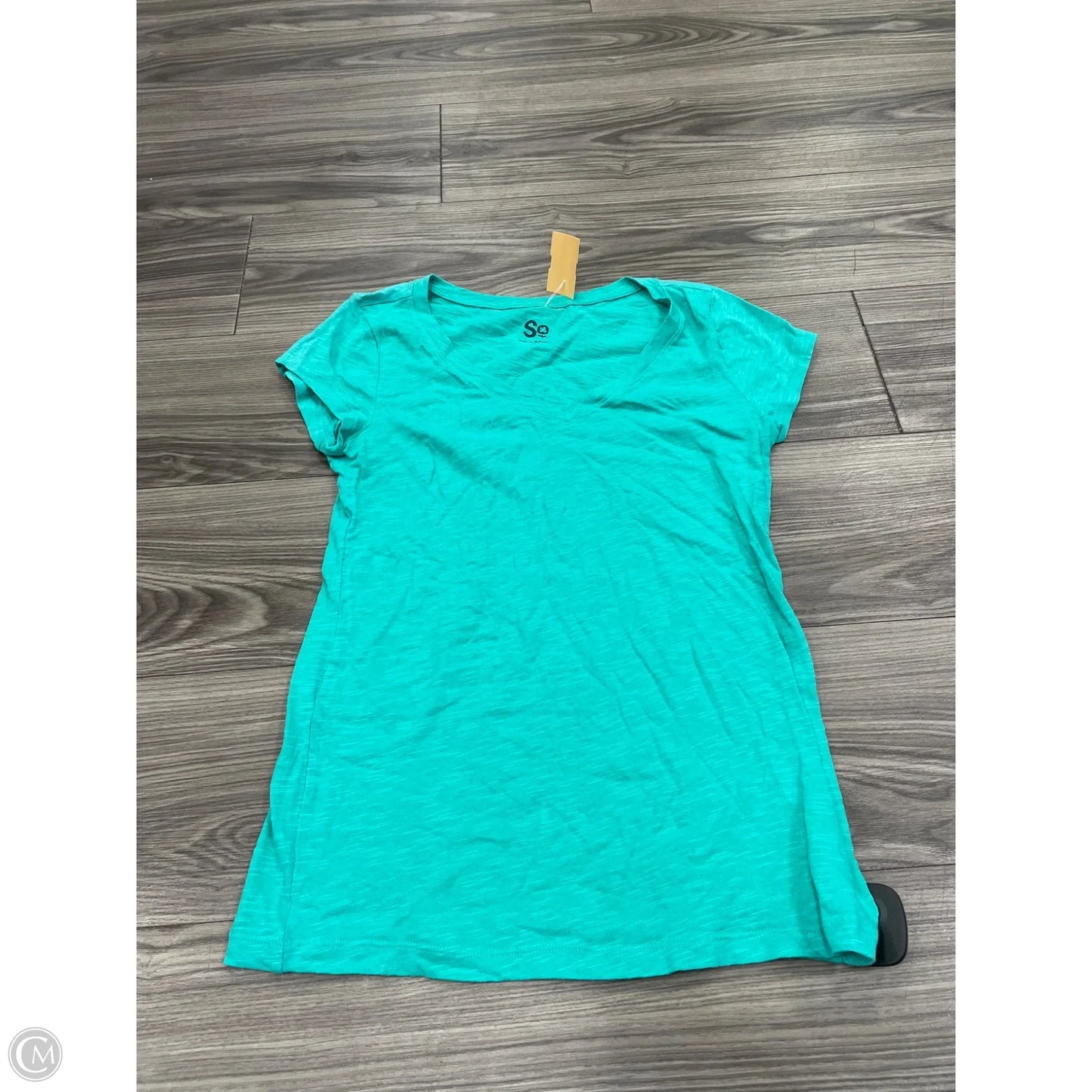 Top Short Sleeve Basic By So In Green, Size: M