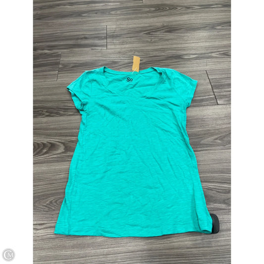 Top Short Sleeve Basic By So In Green, Size: M