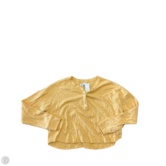 Top Long Sleeve Basic By Hollister In Orange, Size: M