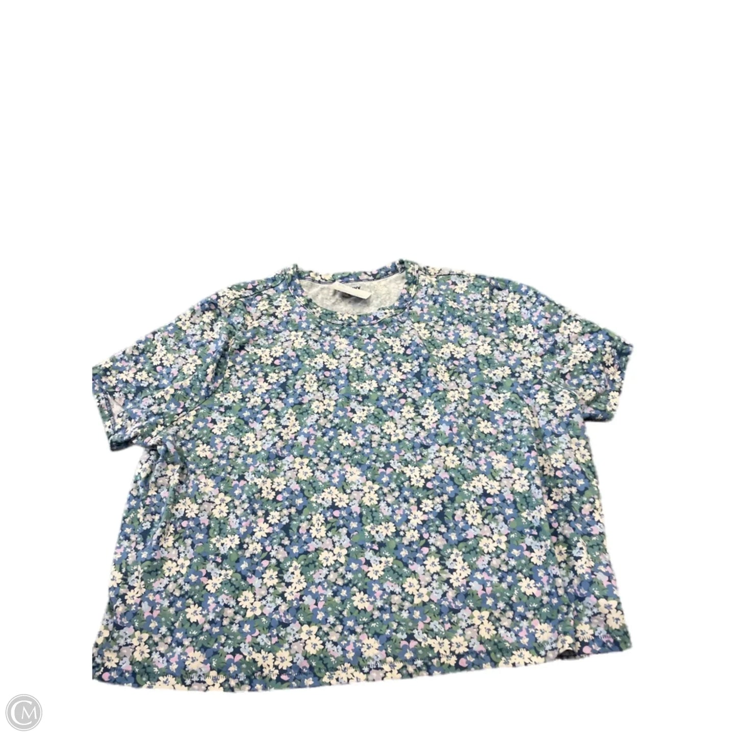 Top Short Sleeve Basic By Old Navy In Floral Print, Size: Xl