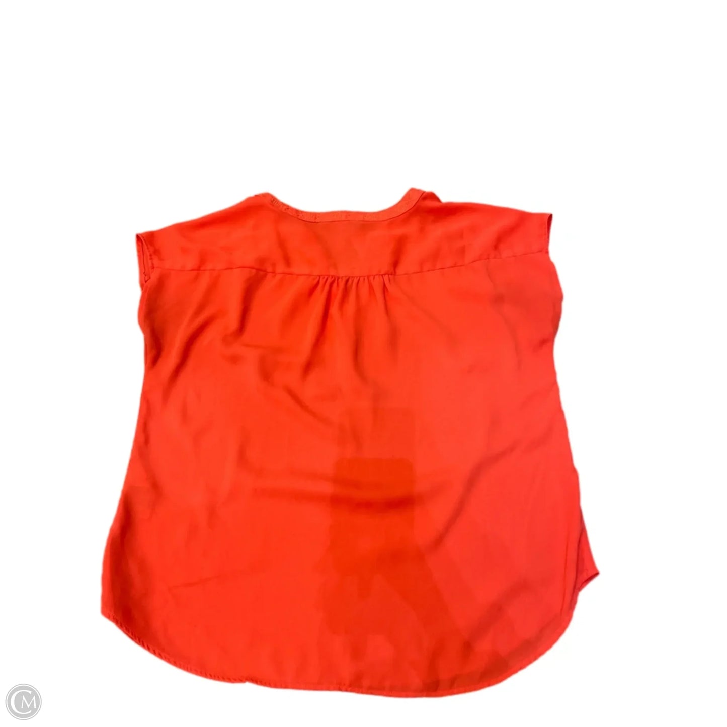 Top Short Sleeve By Banana Republic In Orange, Size: M
