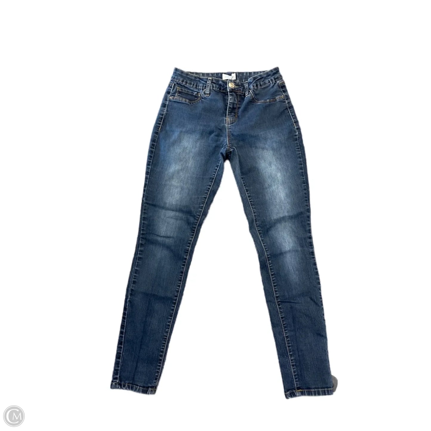 Jeans Skinny By Royalty In Blue Denim, Size: 8