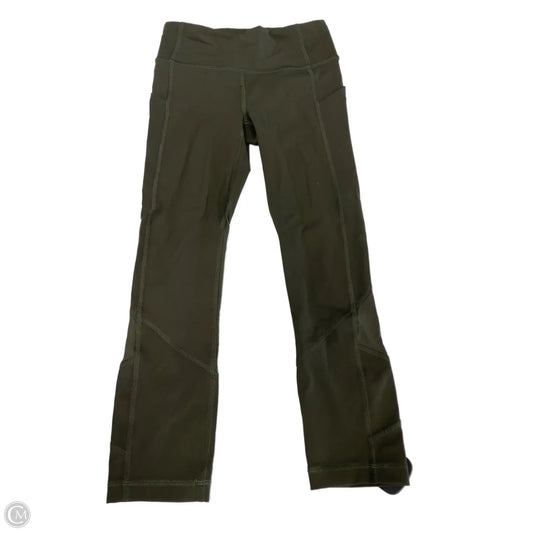 Athletic Capris By Lululemon In Green, Size: 2