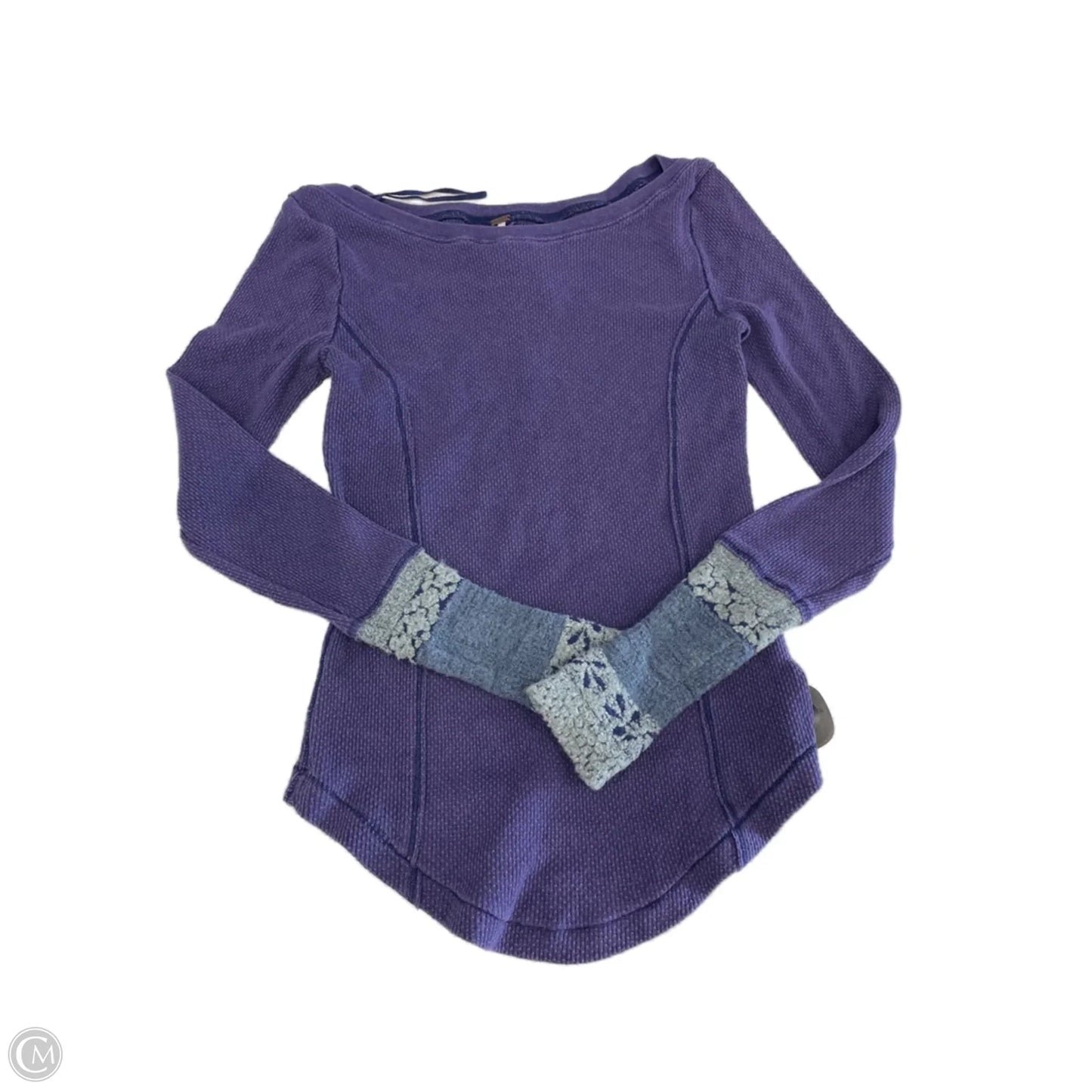 Top Long Sleeve By Free People In Purple, Size: S