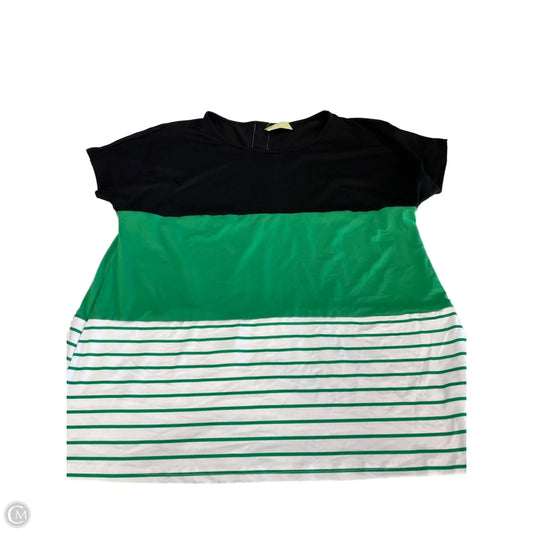 Top Short Sleeve By Shein In Multi-colored, Size: 2x