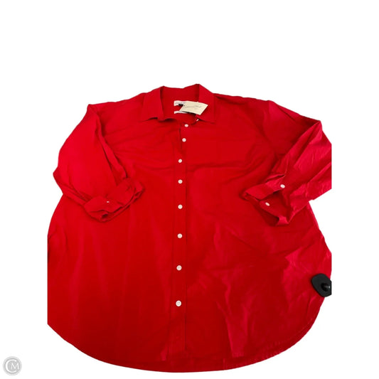 Top Long Sleeve By Universal Thread In Red, Size: Xxl