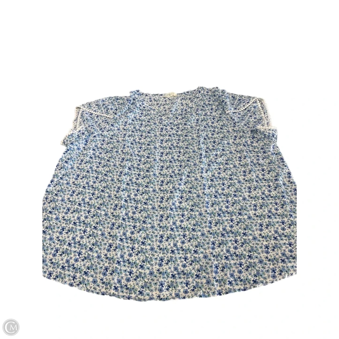 Top Short Sleeve Basic By Agnes Orinda In Floral Print, Size: 4x