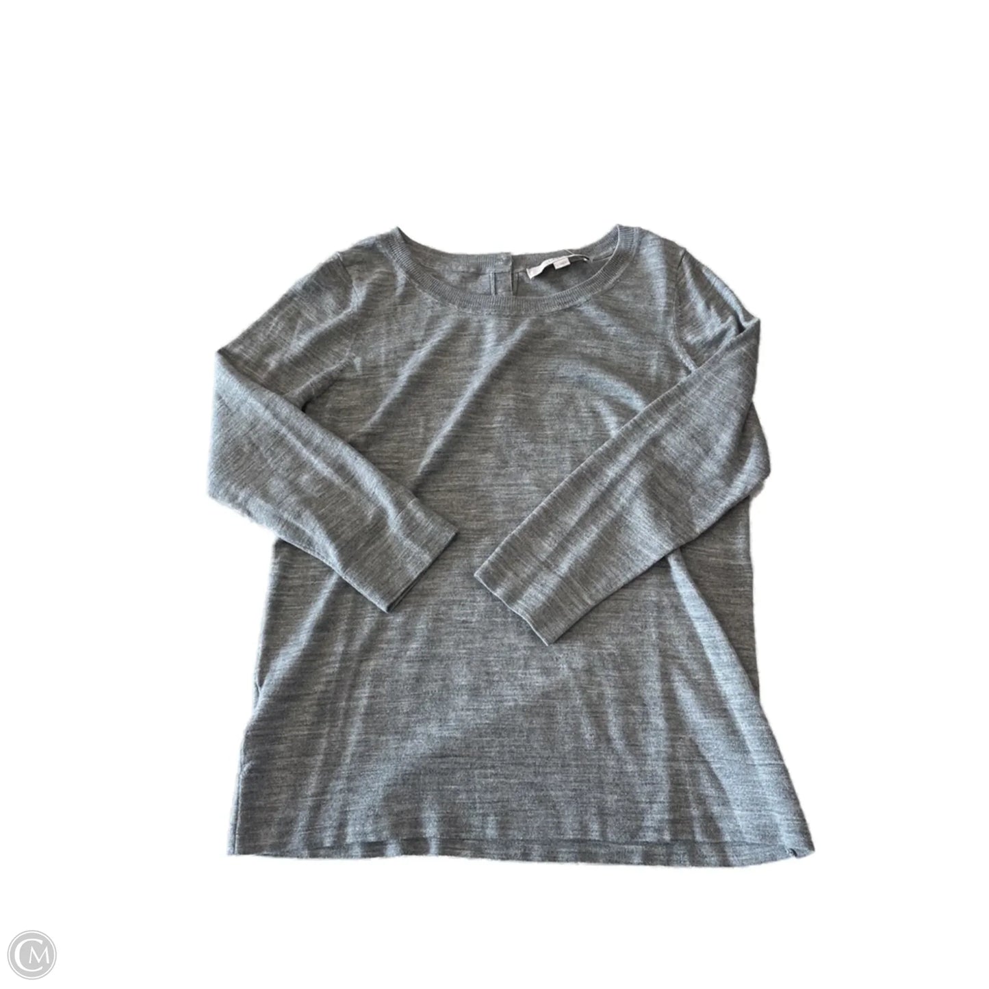 Top 3/4 Sleeve Basic By Loft In Grey, Size: L