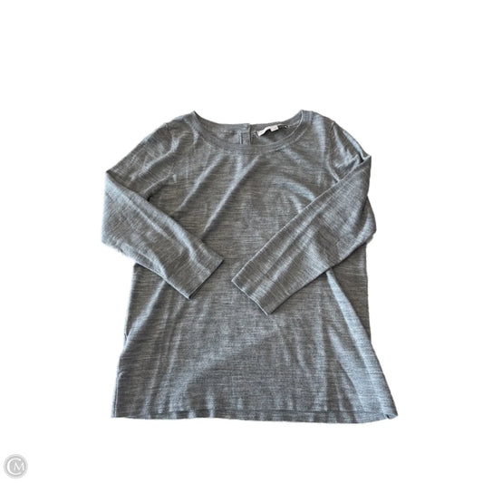 Top 3/4 Sleeve Basic By Loft In Grey, Size: L