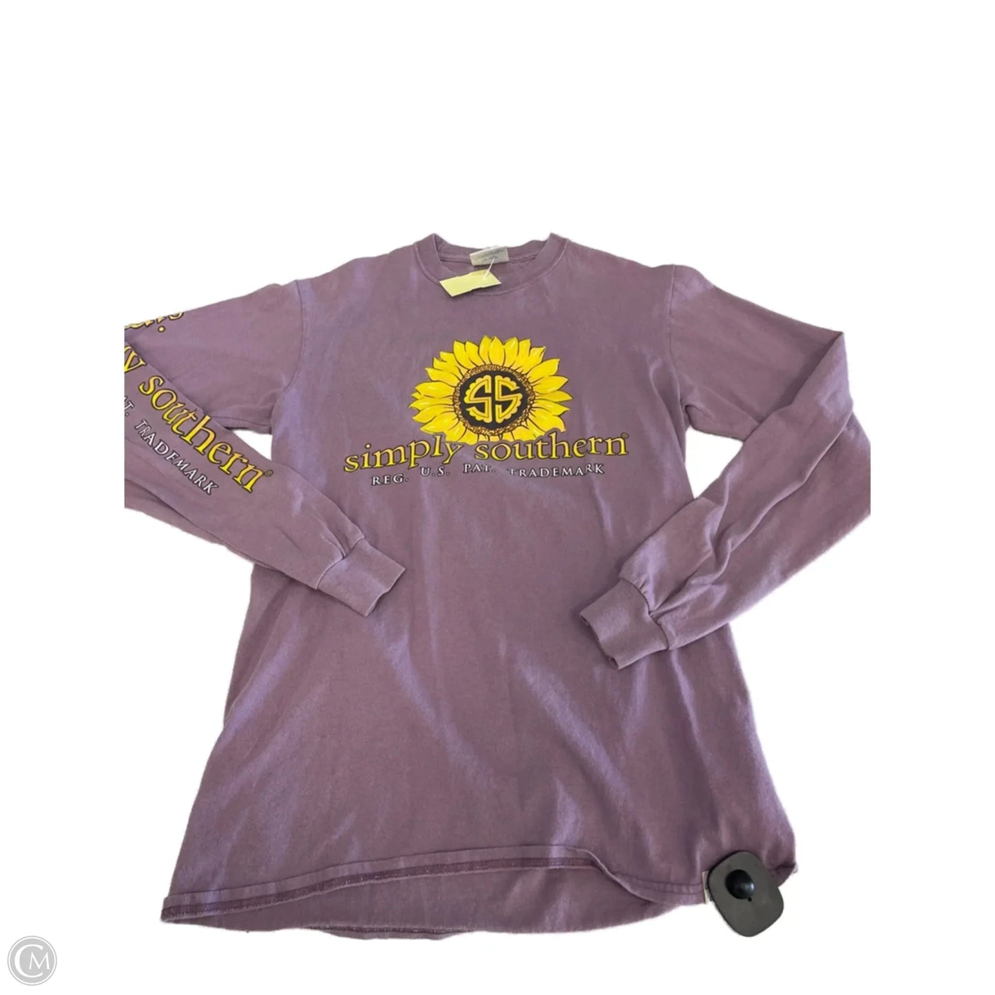 Top Long Sleeve By Simply Southern In Purple, Size: S