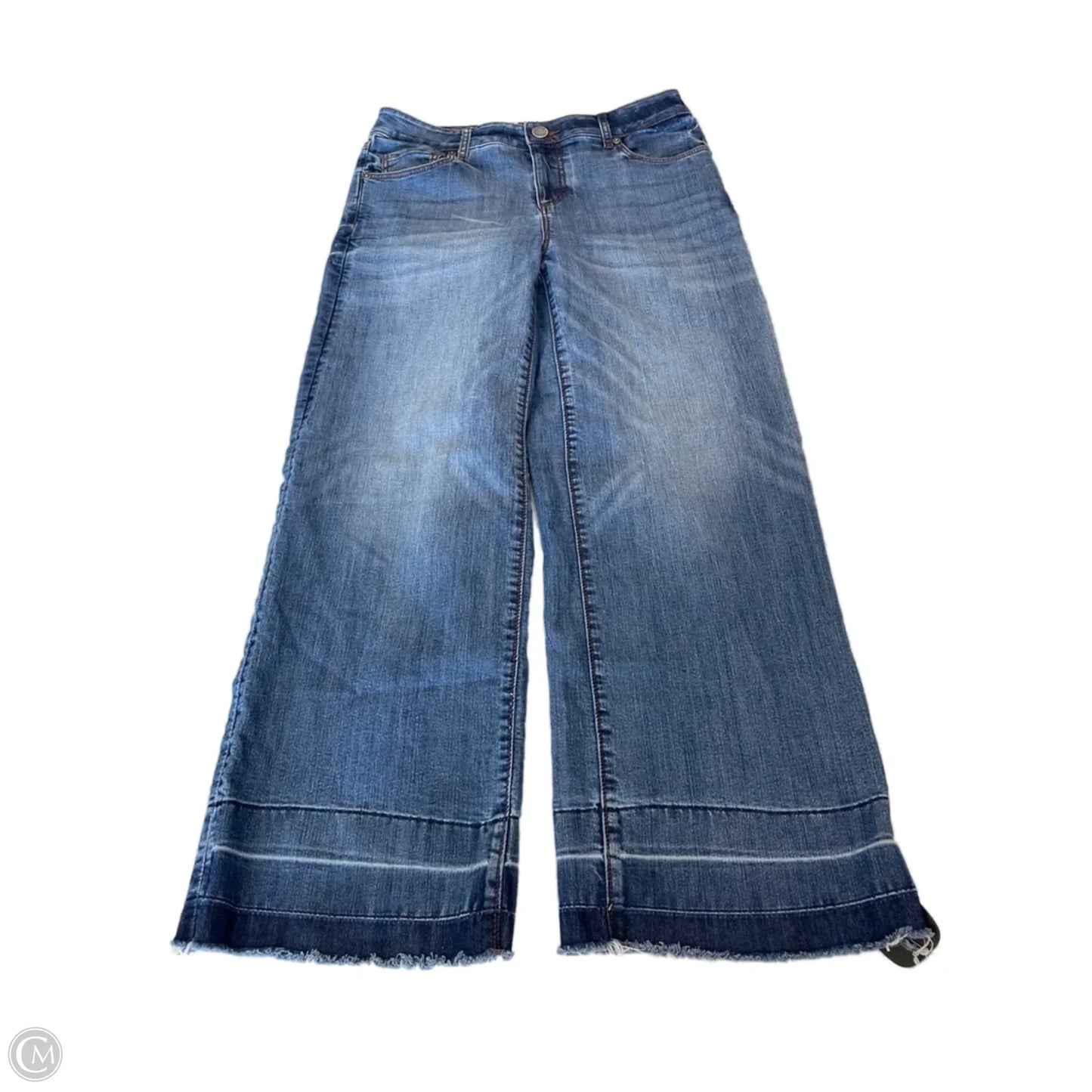 Jeans Wide Leg By Loft In Blue Denim, Size: 2