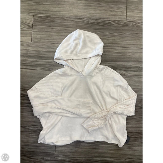 Sweatshirt Hoodie By Hollister In Cream, Size: Xxl