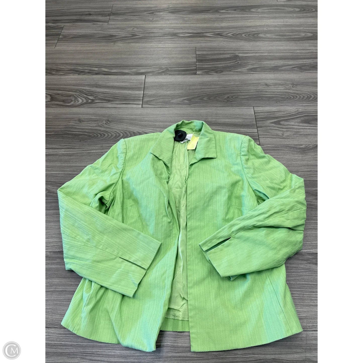 Blazer By Clothes Mentor In Green, Size: 14